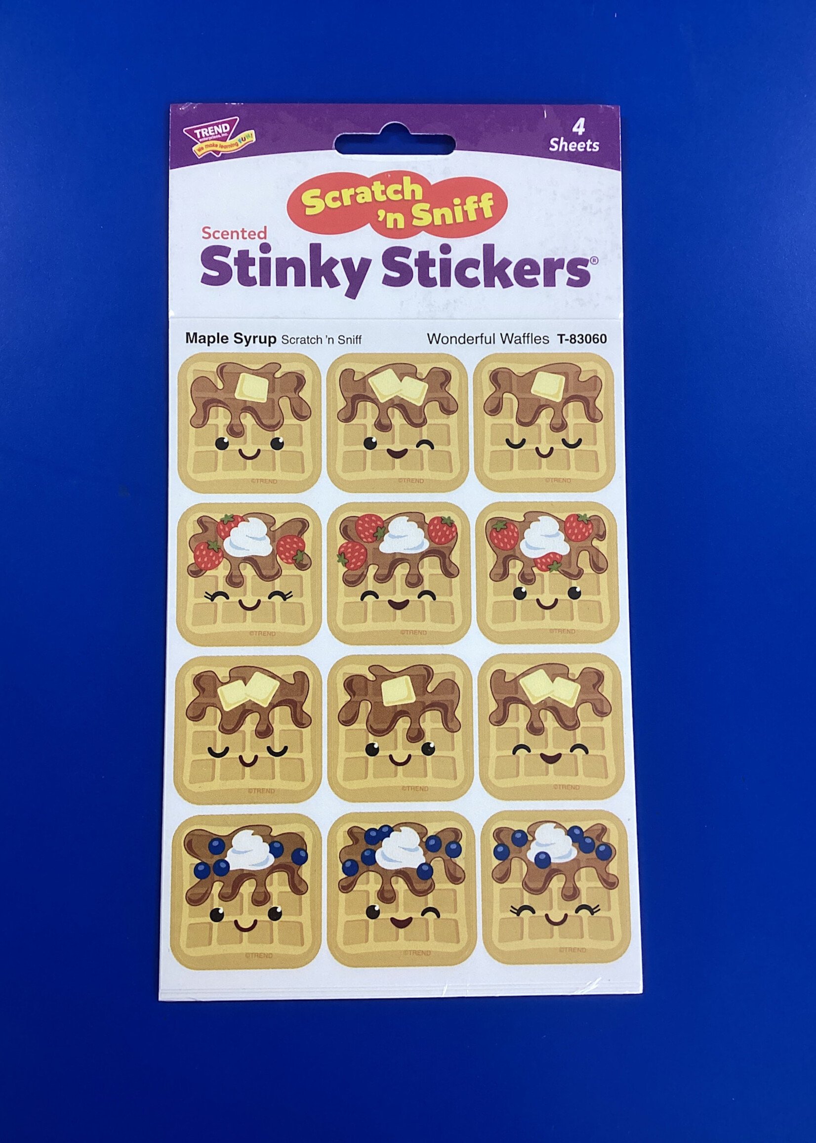 Wonderful Waffles, Maple Syrup scent Scratch 'n Sniff Stinky Stickers