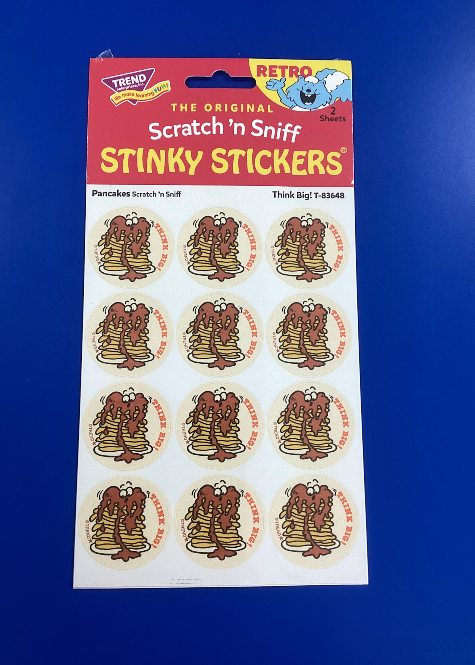 Think Big! Pancakes Retro Scratch 'n Sniff Stinky Stickers 24pc