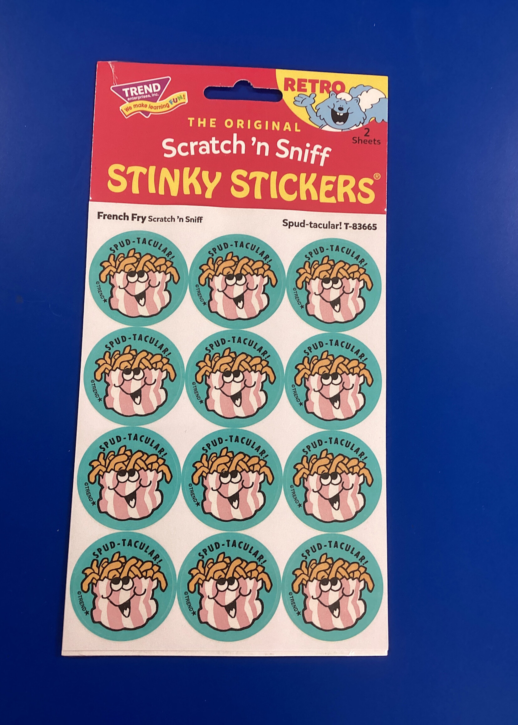 Spud-tacular!, French Fry scent Retro Scratch 'n Sniff Stinky Stickers