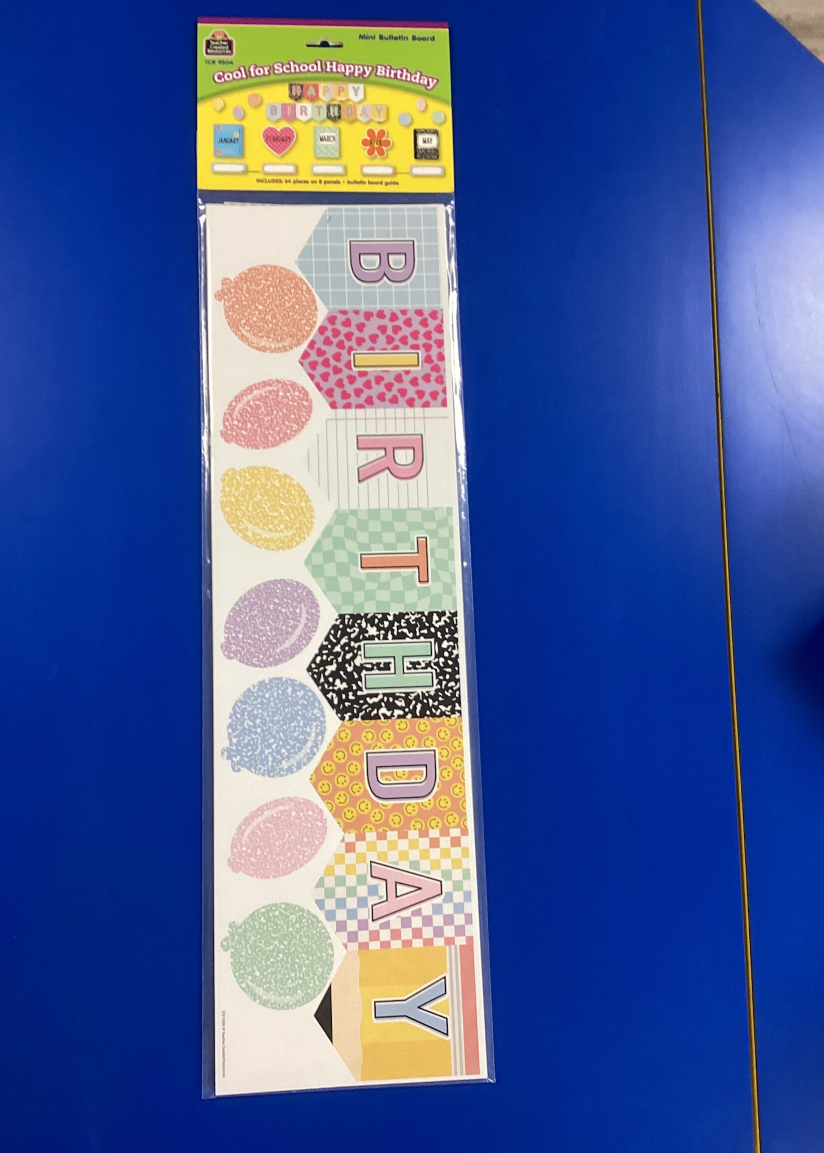 Cool for School Happy Birthday Mini Bulletin Board