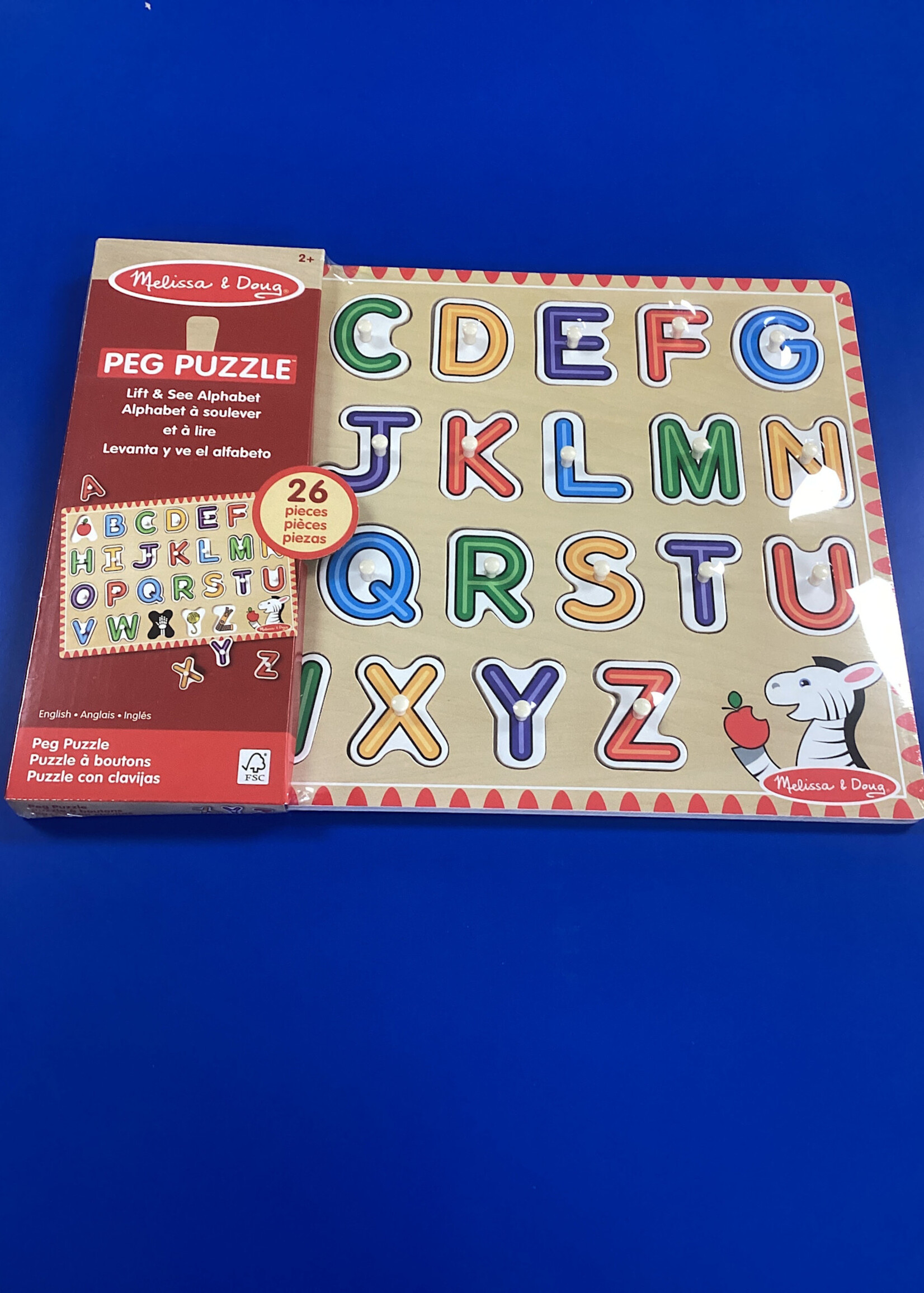 Alphabet Lift & See Peg Puzzle