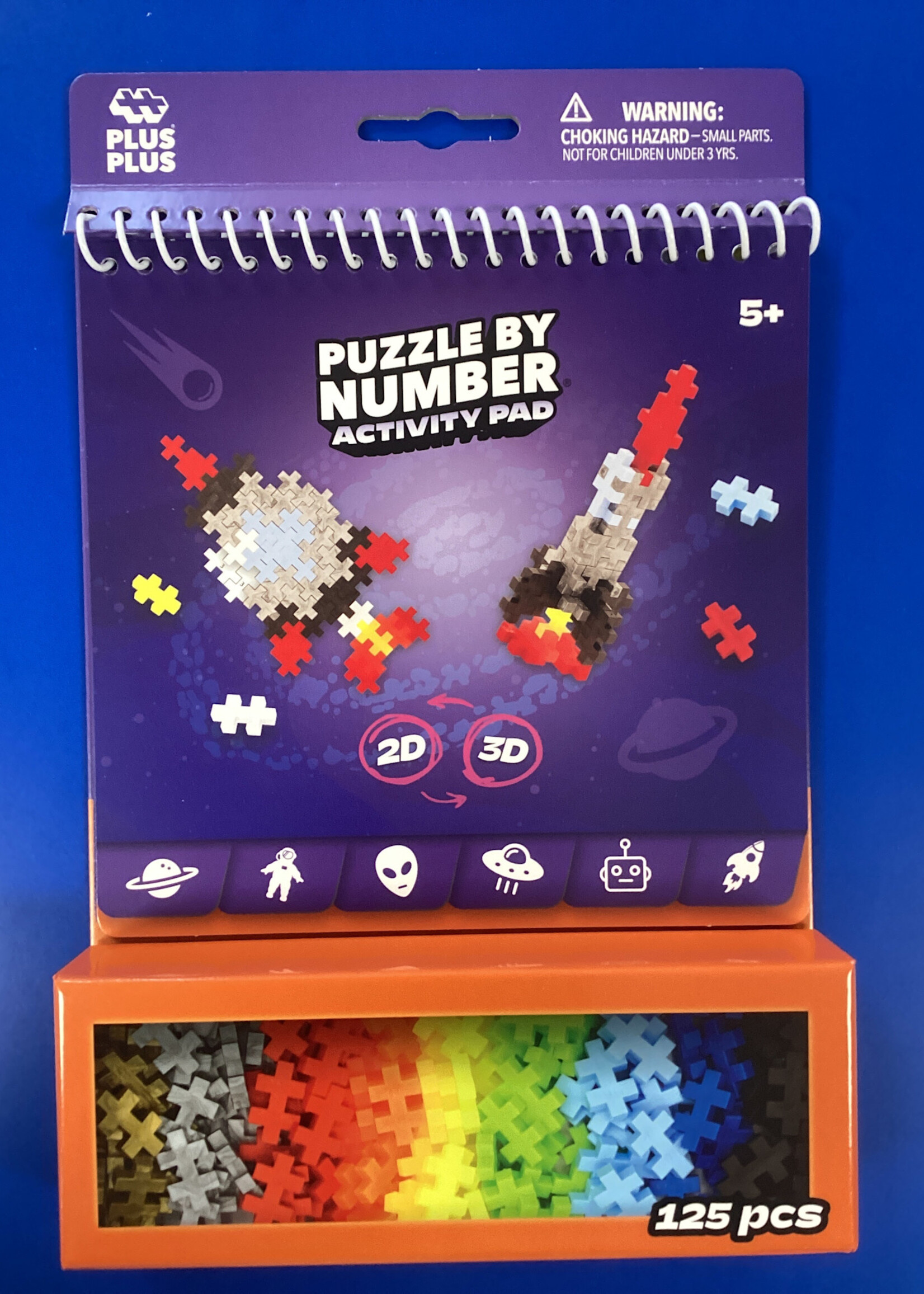 Plus Plus Puzzle By Number Activity Pad - Space