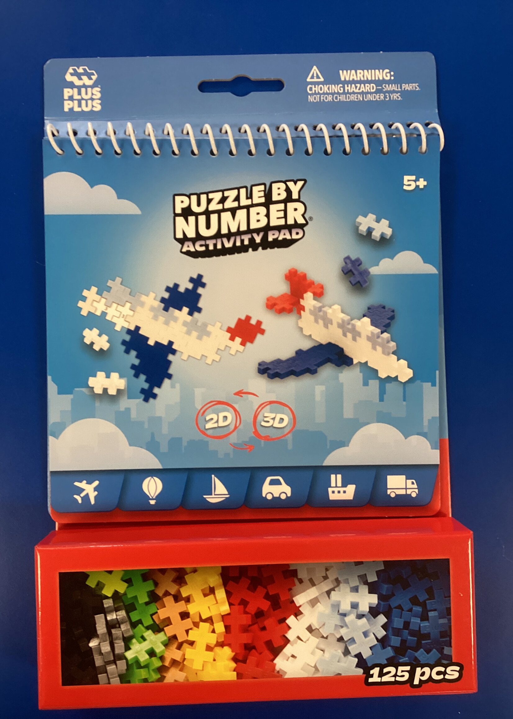 Plus Plus Puzzle By Number - Activity Pad - Transportation
