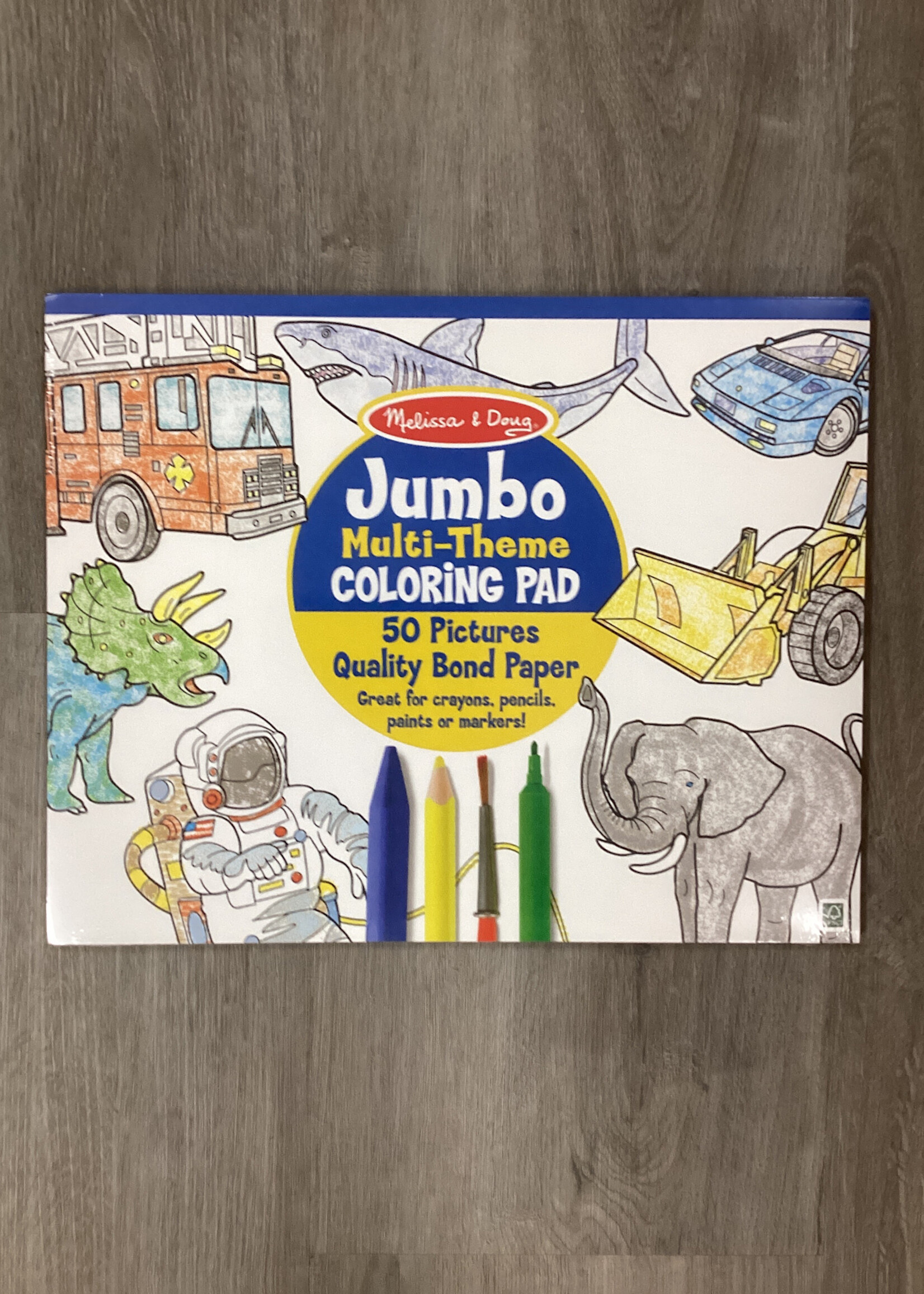 Jumbo Multi-Theme Coloring Pad 50pgs