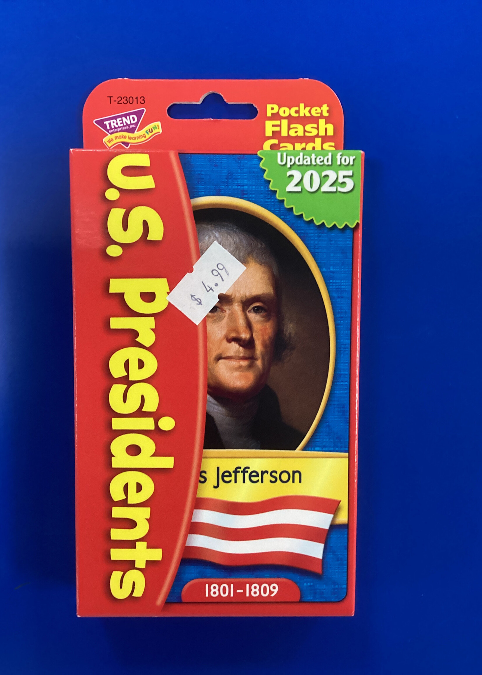 US Presidents Flash Cards