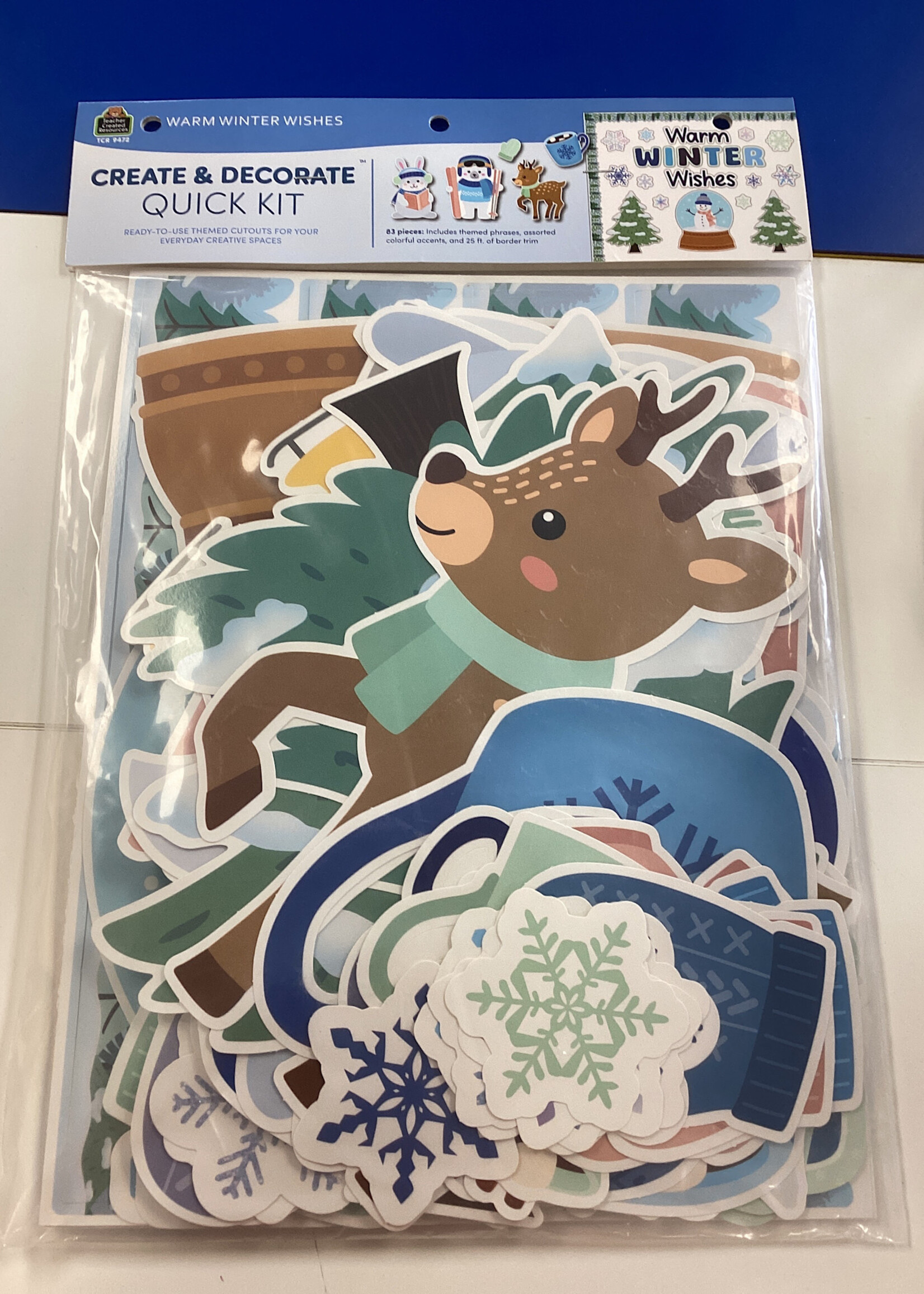 Warm Winter Wishes Quick Kit Bulletin Board 83pc
