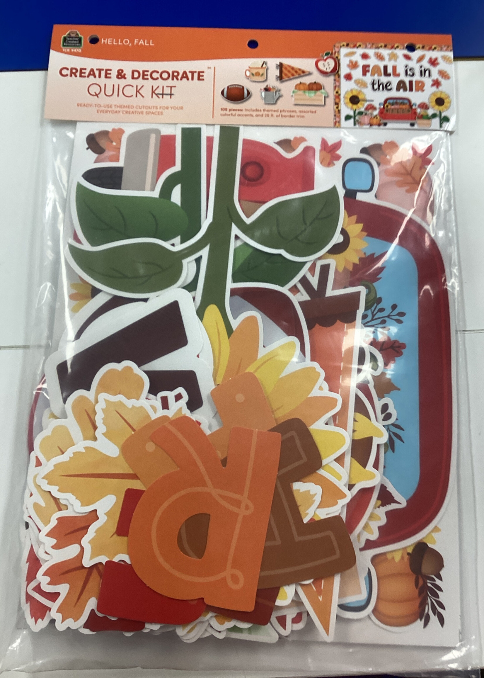 Hello Fall Quick Kit  Mini Bulletin Board 105pc