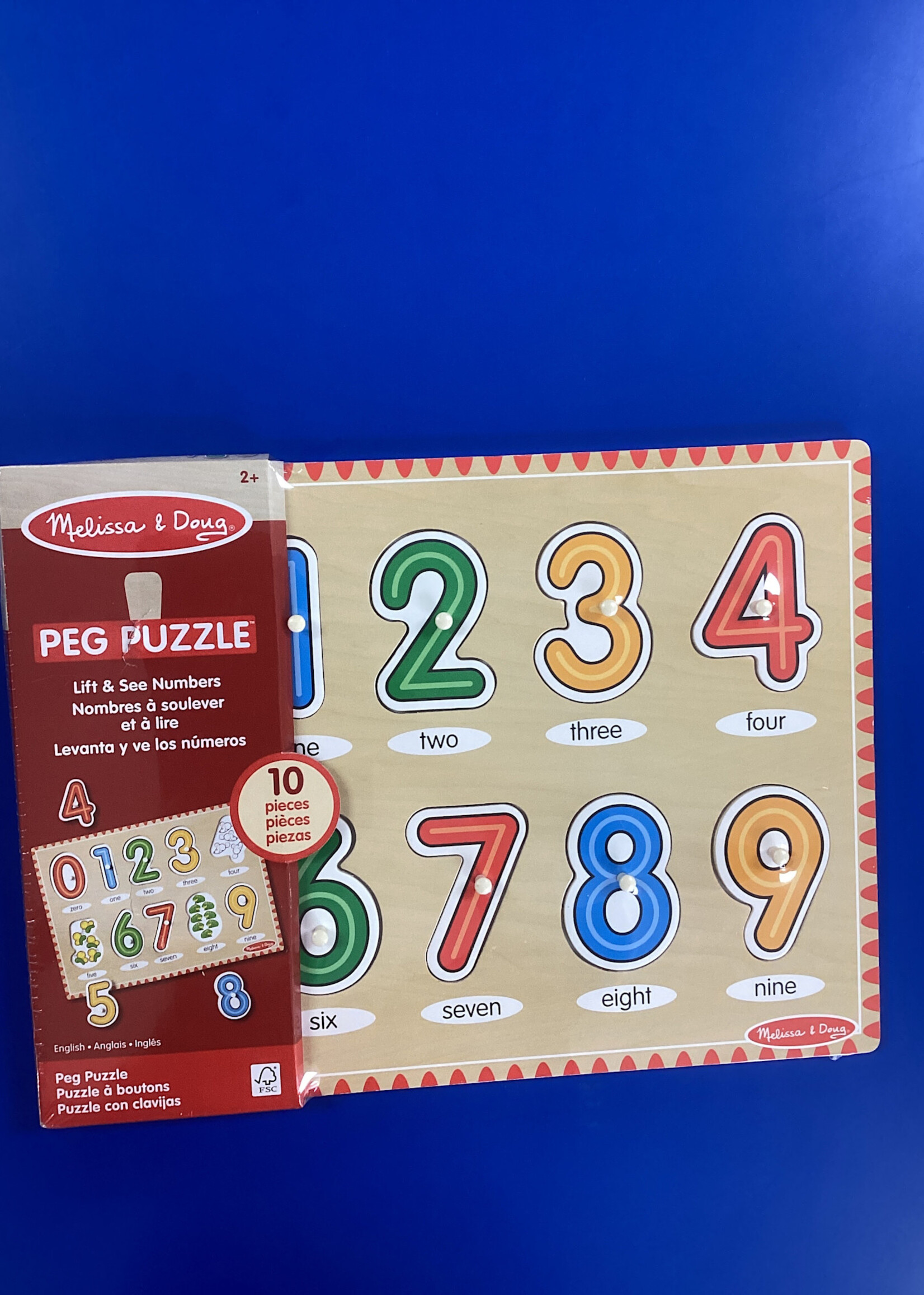 Peg Puzzle Lift & See Numbers
