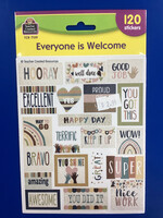Everyone is Welcome Stickers 120pc