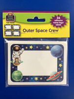 Outer Space Crew Labels 36pc