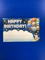 Outer Space Crew Happy Birthday Awards 30pk