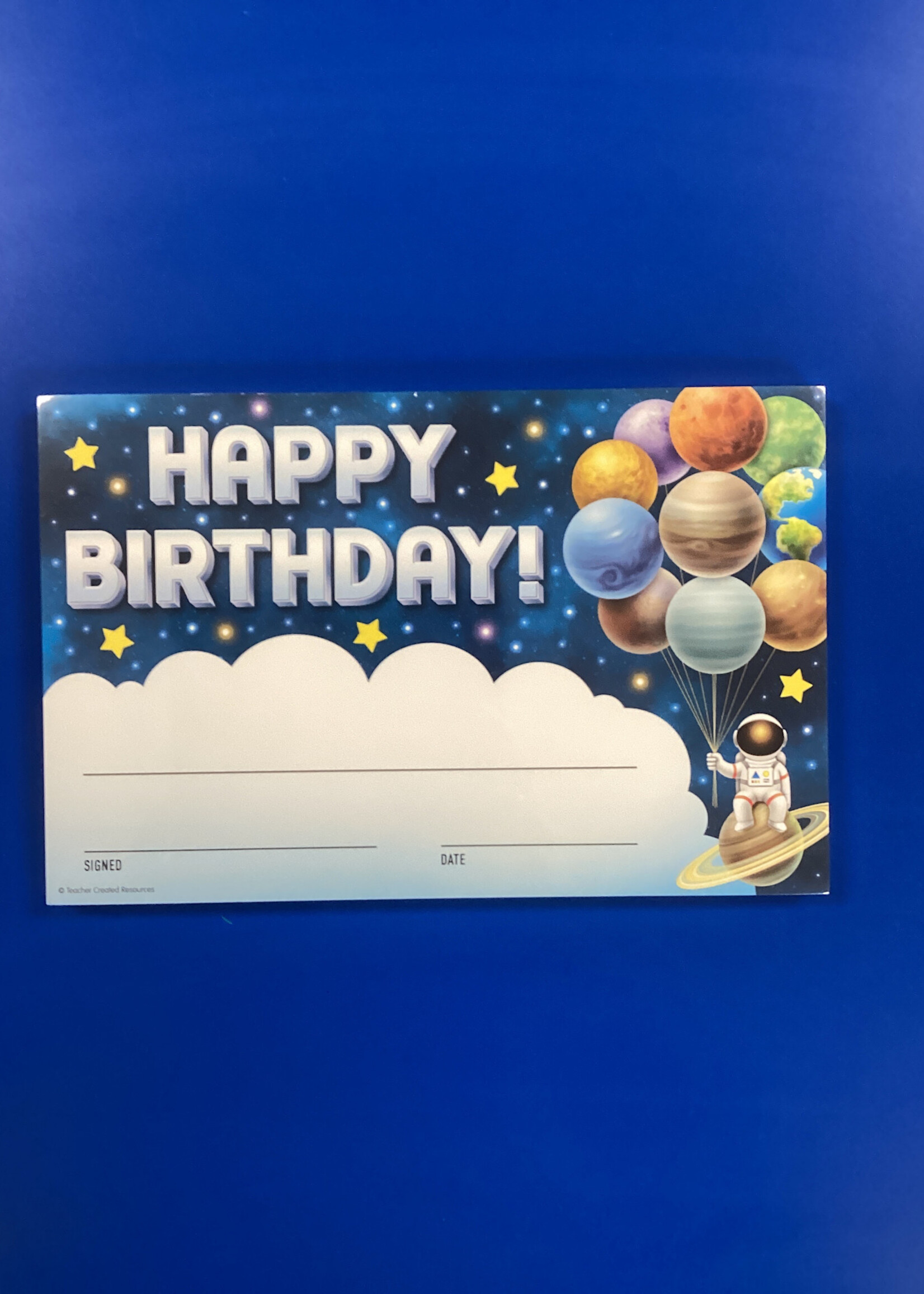 Outer Space Crew Happy Birthday Awards 30pk