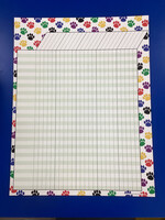 Colorful Paw Prints Incentive Chart