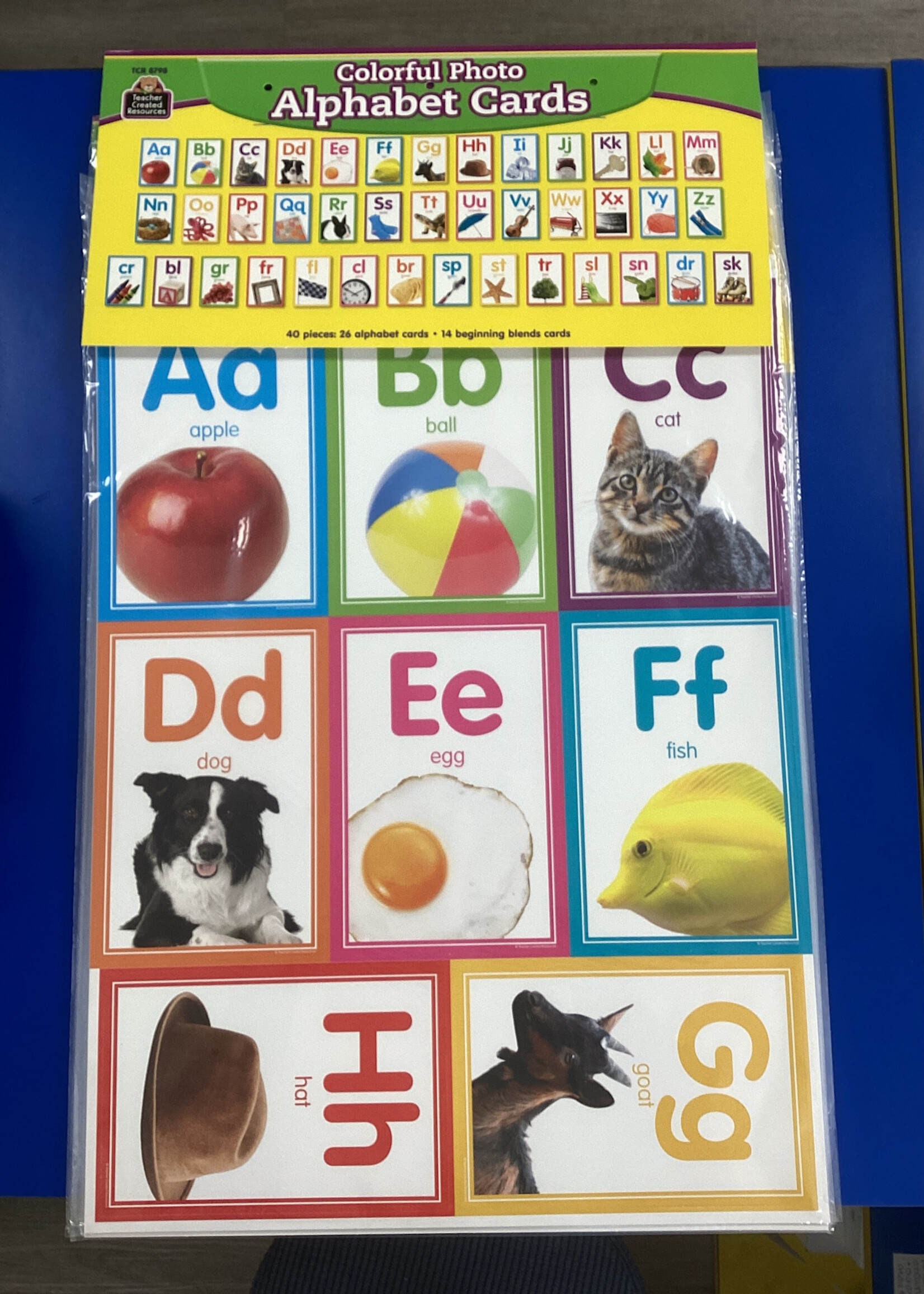 Colorful Photo Alphabet Cards Bulletin Board