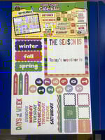 Color Crush Calendar Bulletin Board