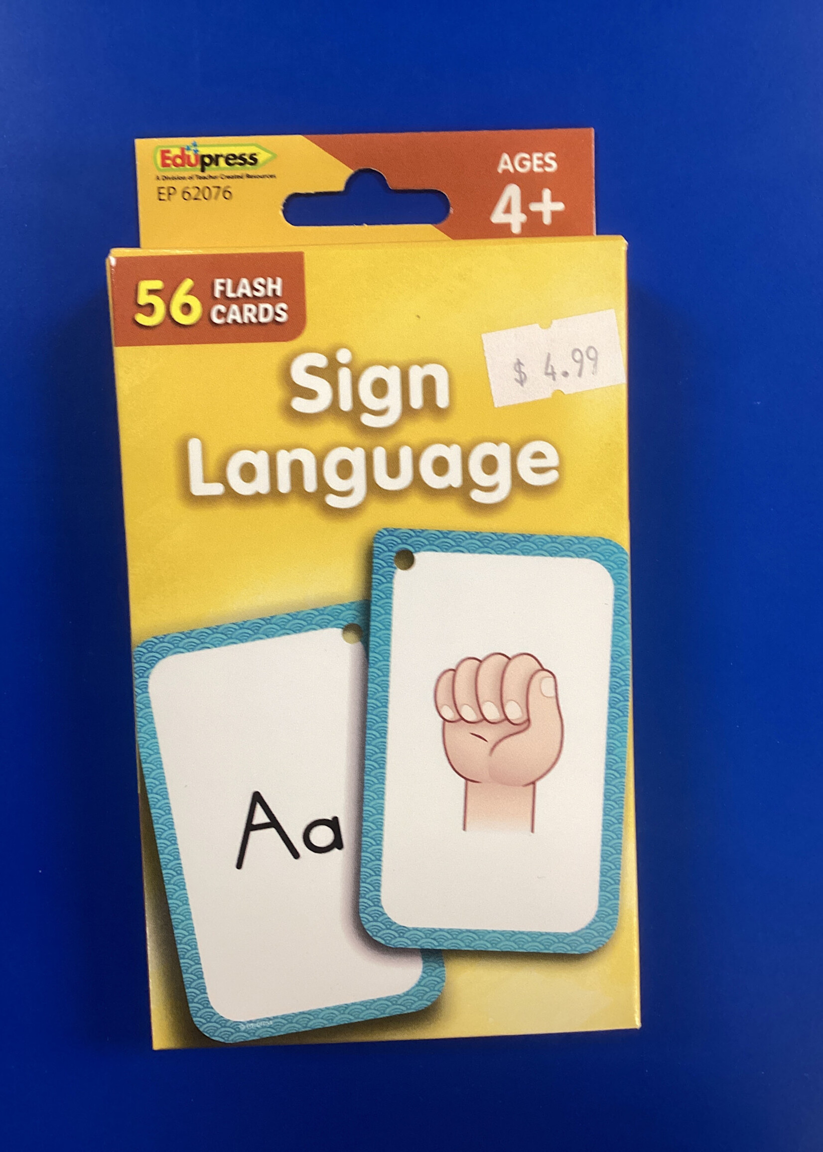 Sign Language Flash Cards 56pc