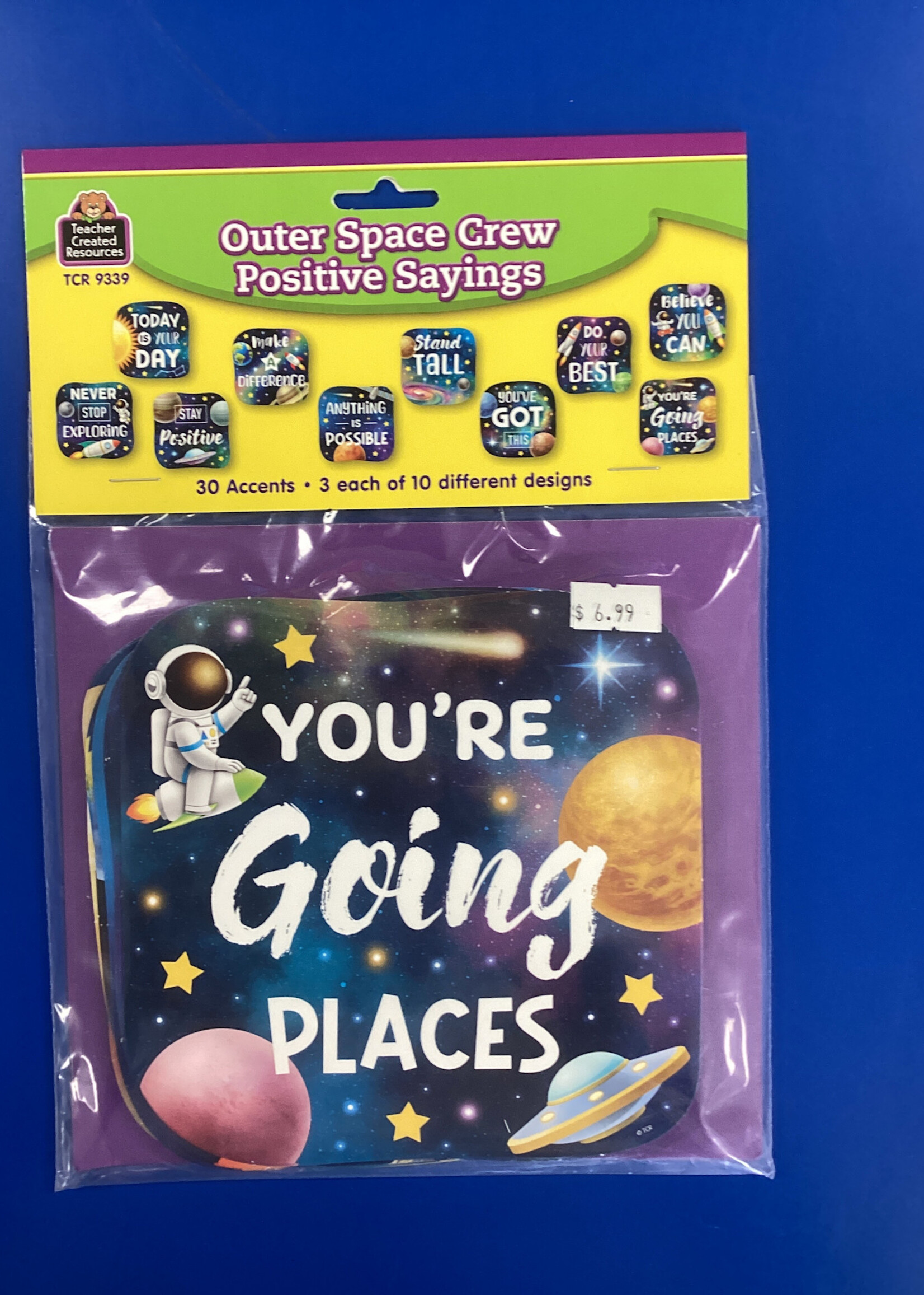 Outer Space Crew Positive Sayings Accents 30pc