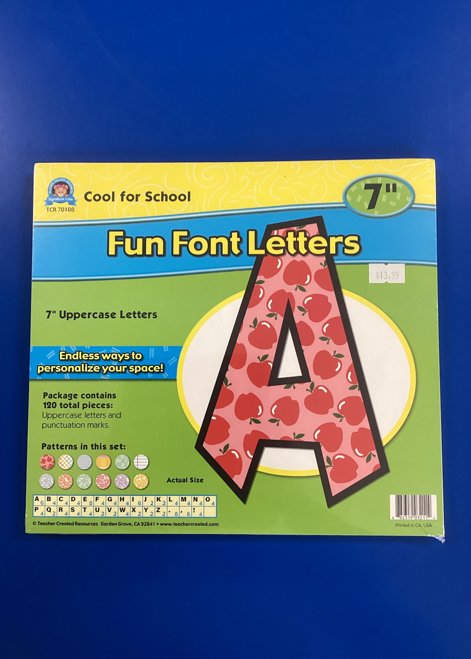 Cool for School 7" Fun Font Letters 120pc