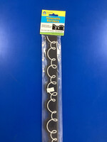 Black w/White Squiggles Magnetic Border 24'