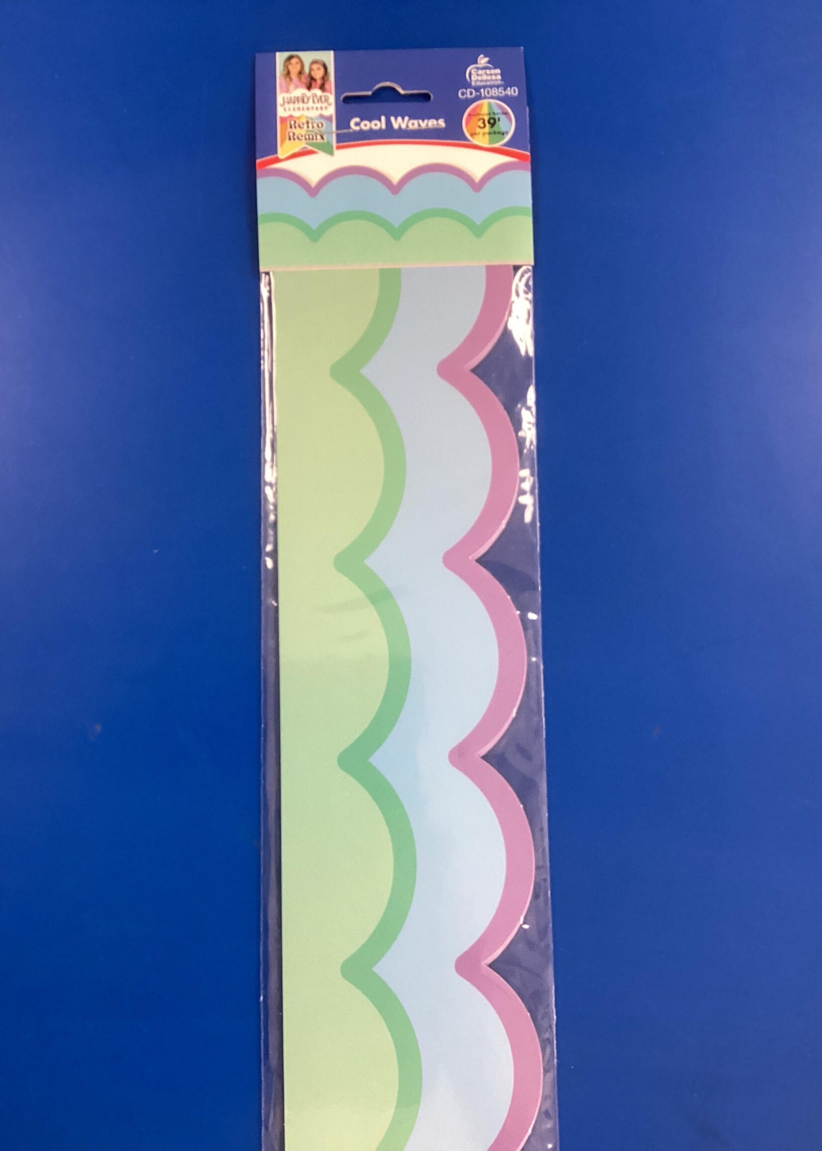 Retro Remix Cool Wave Scalloped Border 39'