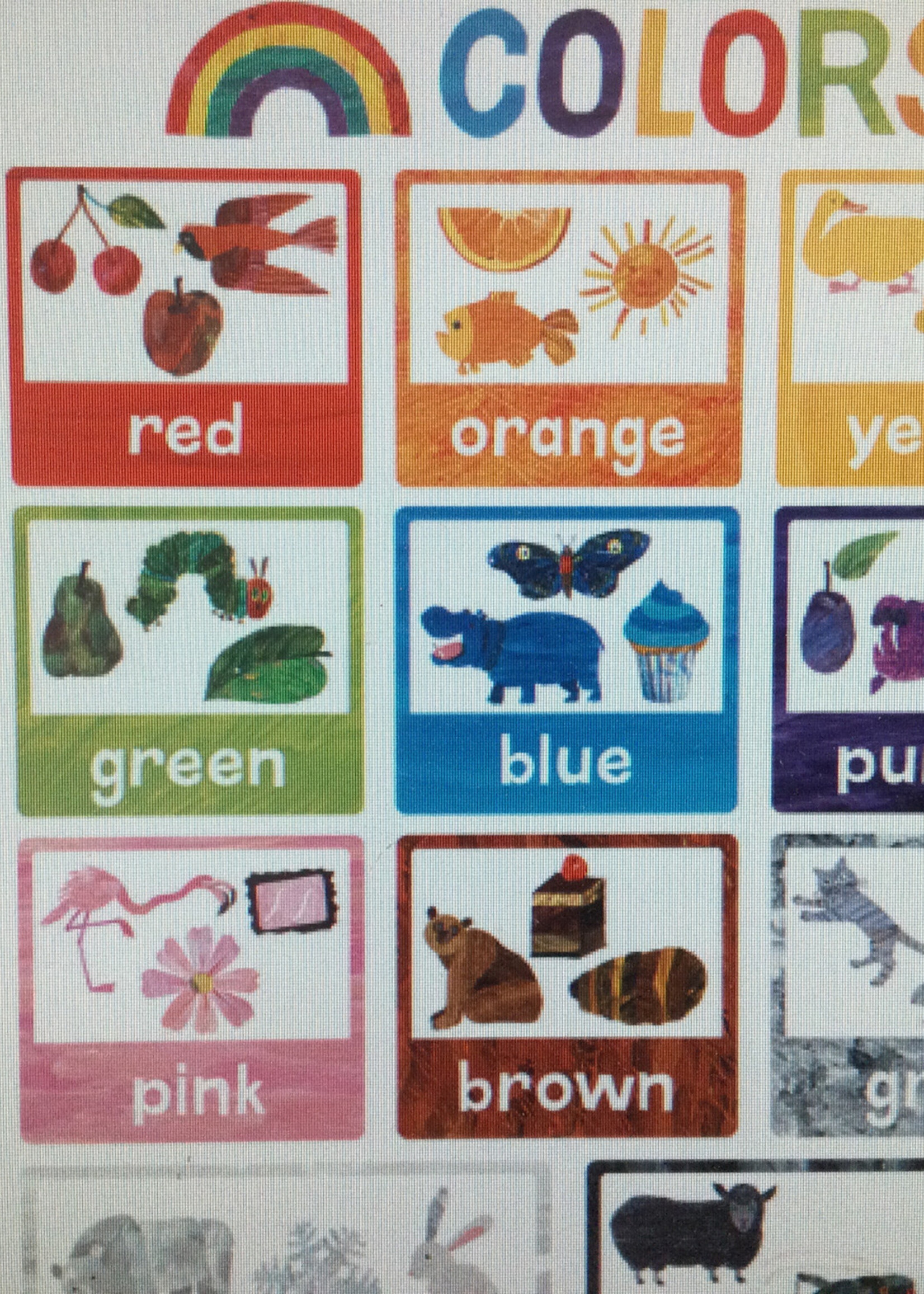 Eric Carle Colors Chart