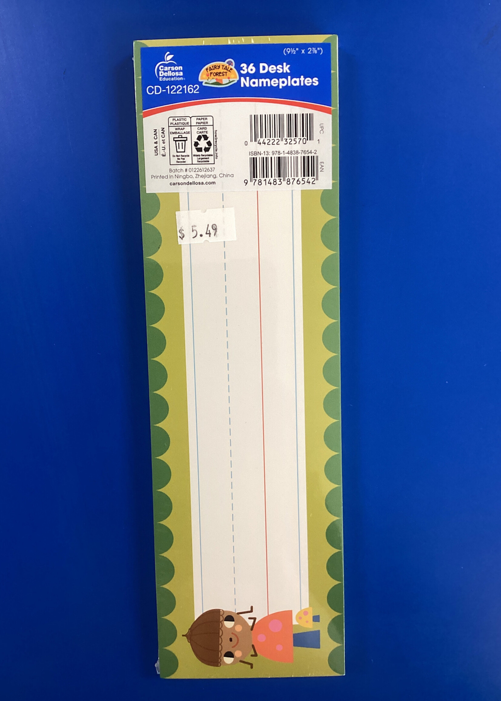 Fairy Tale Forest Name Plates 36pk