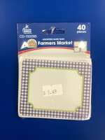 Farmers Market Name Tags 40pc