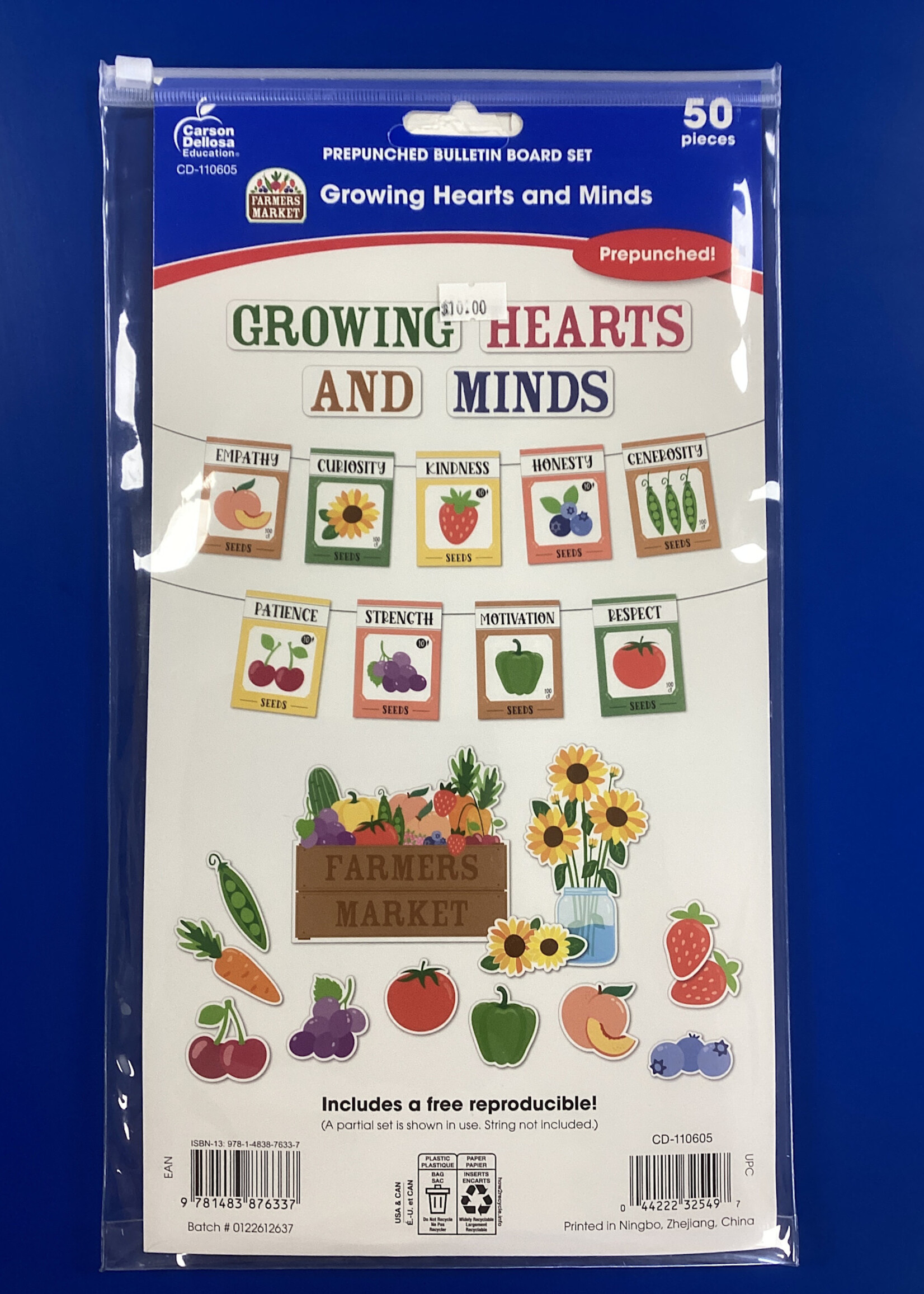 Farmers Market Growing Hearts Growing Minds Bulletin Board Set