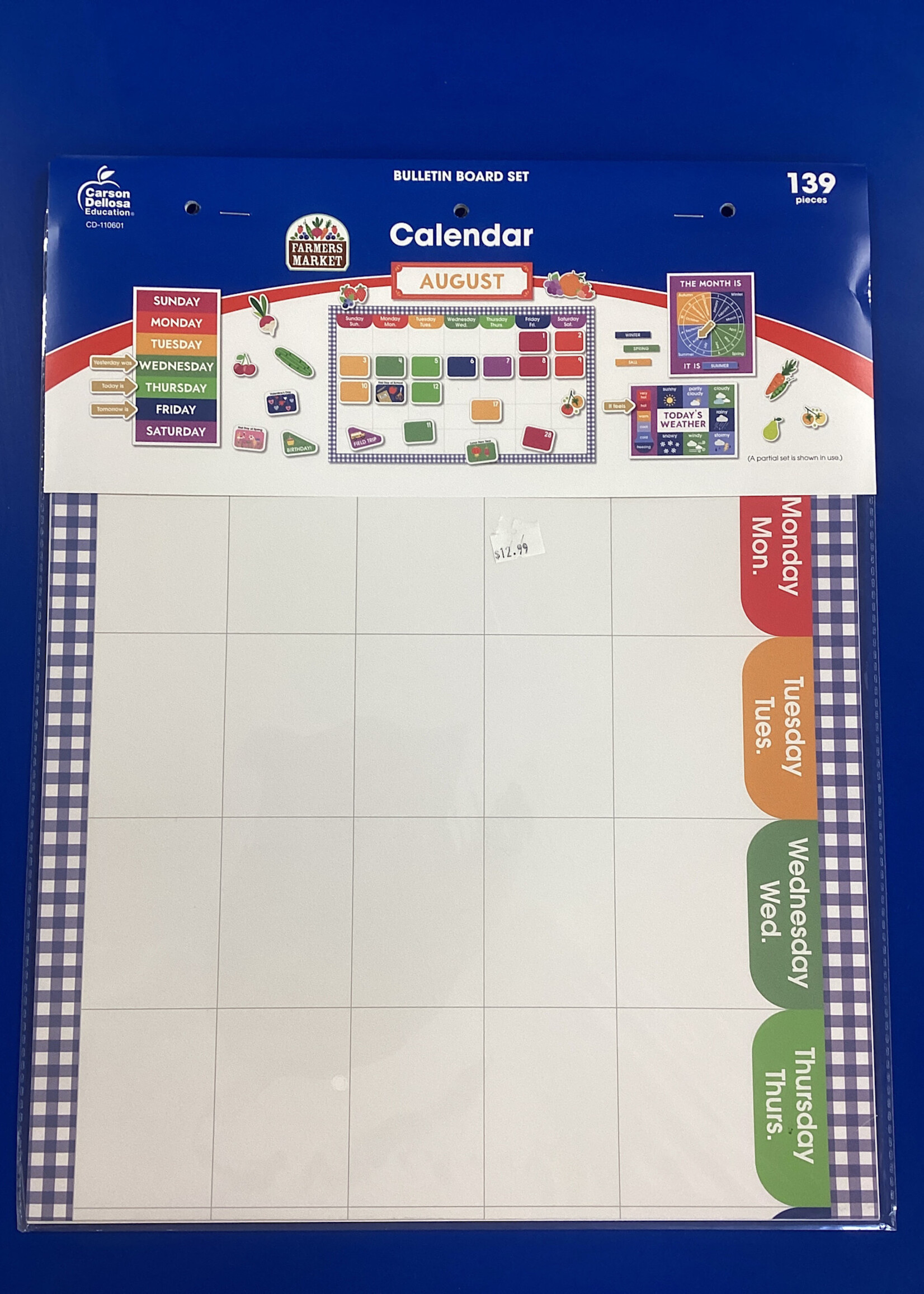 Farmers Market Calendar Bulletin Board Set