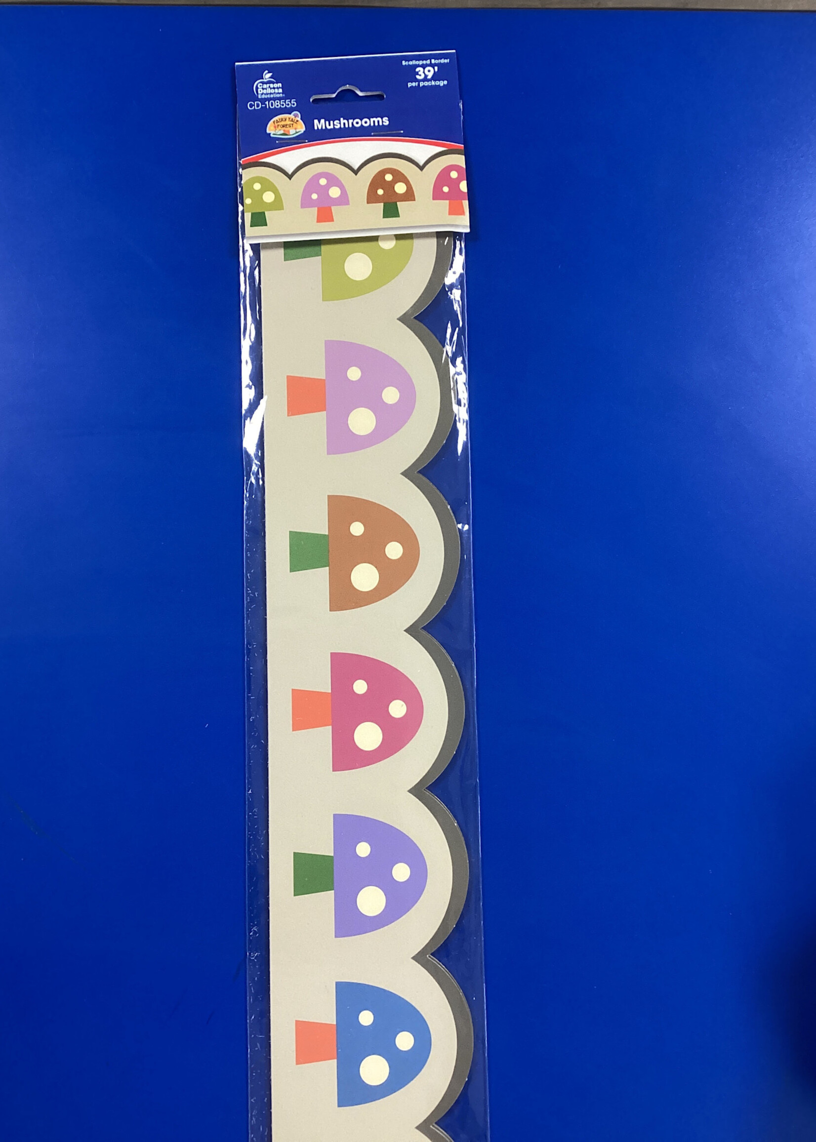 Fairy Tale Forest Mushrooms Scalloped Border 39’