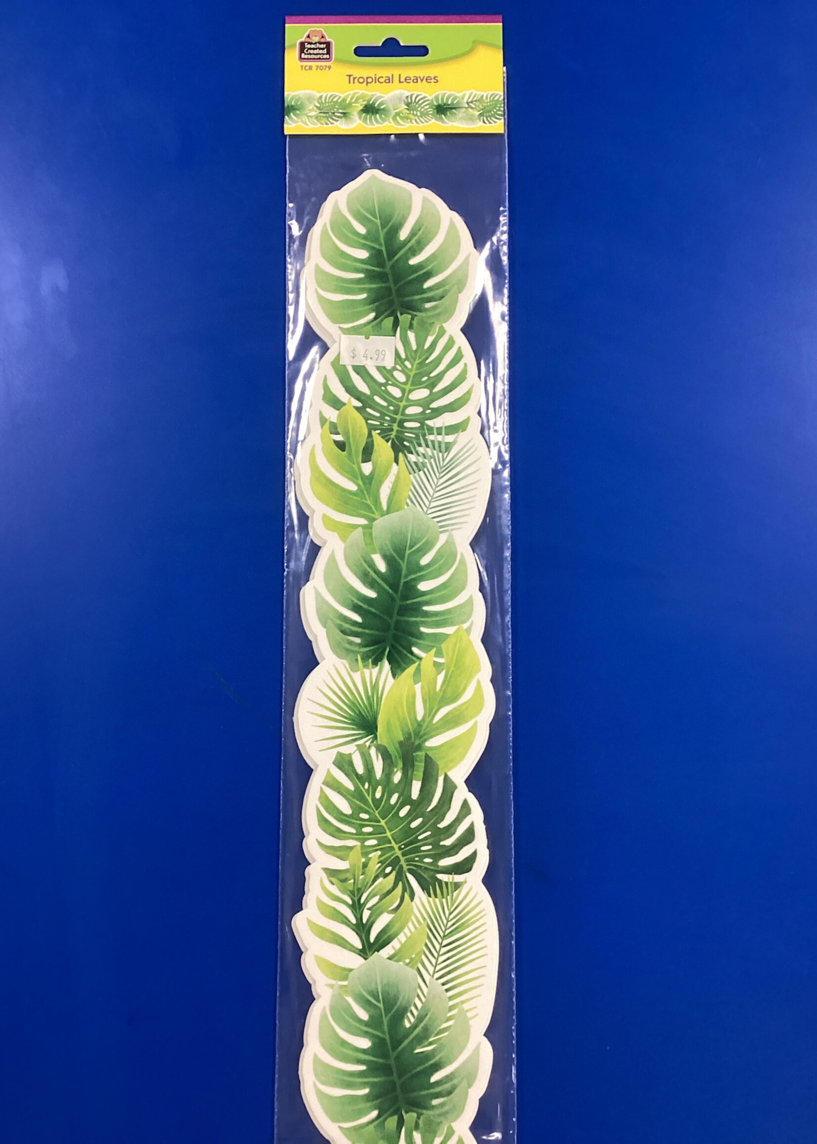 Tropical Leaves Die-Cut Border Trim 35'