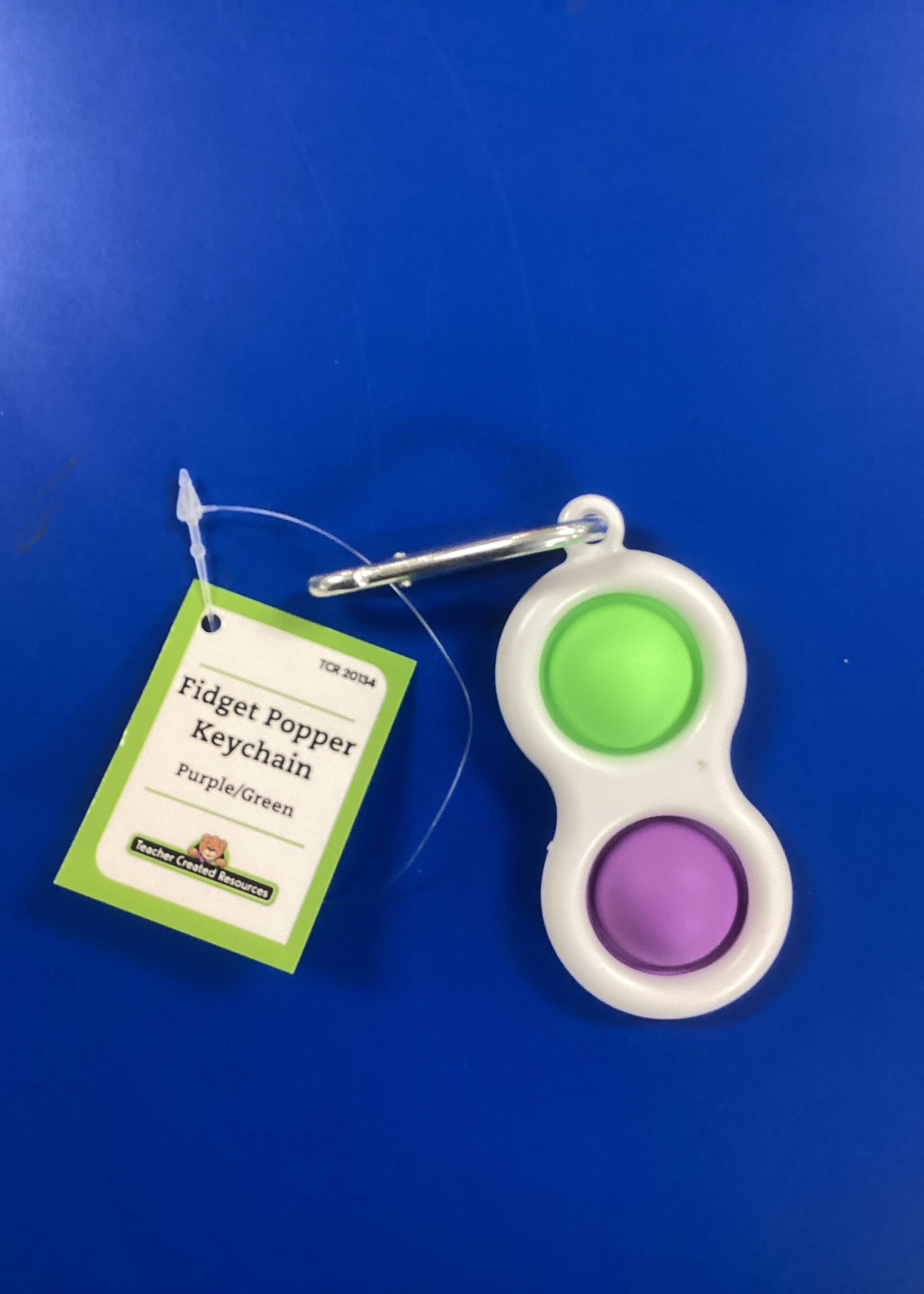 Fidget Popper Keychain - Purple/Green