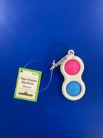 Fidget Popper Keychain - Blue/Pink