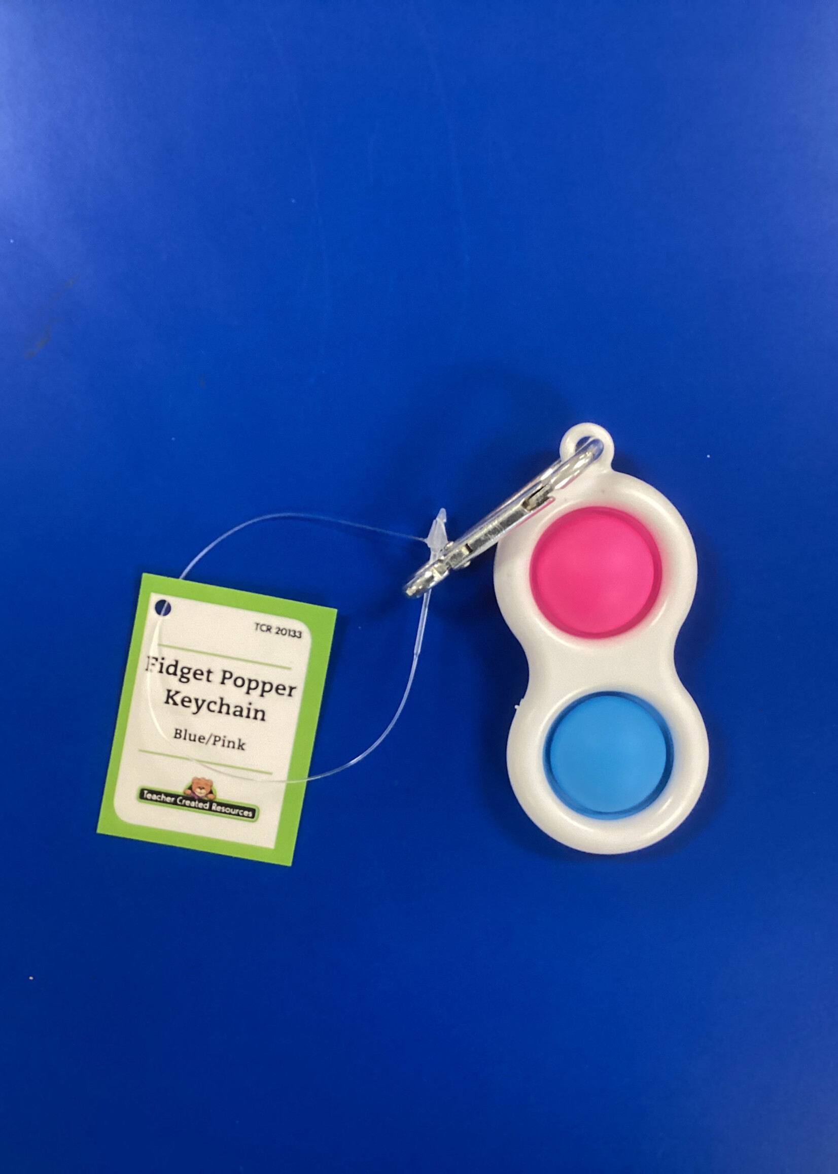 Fidget Popper Keychain - Blue/Pink