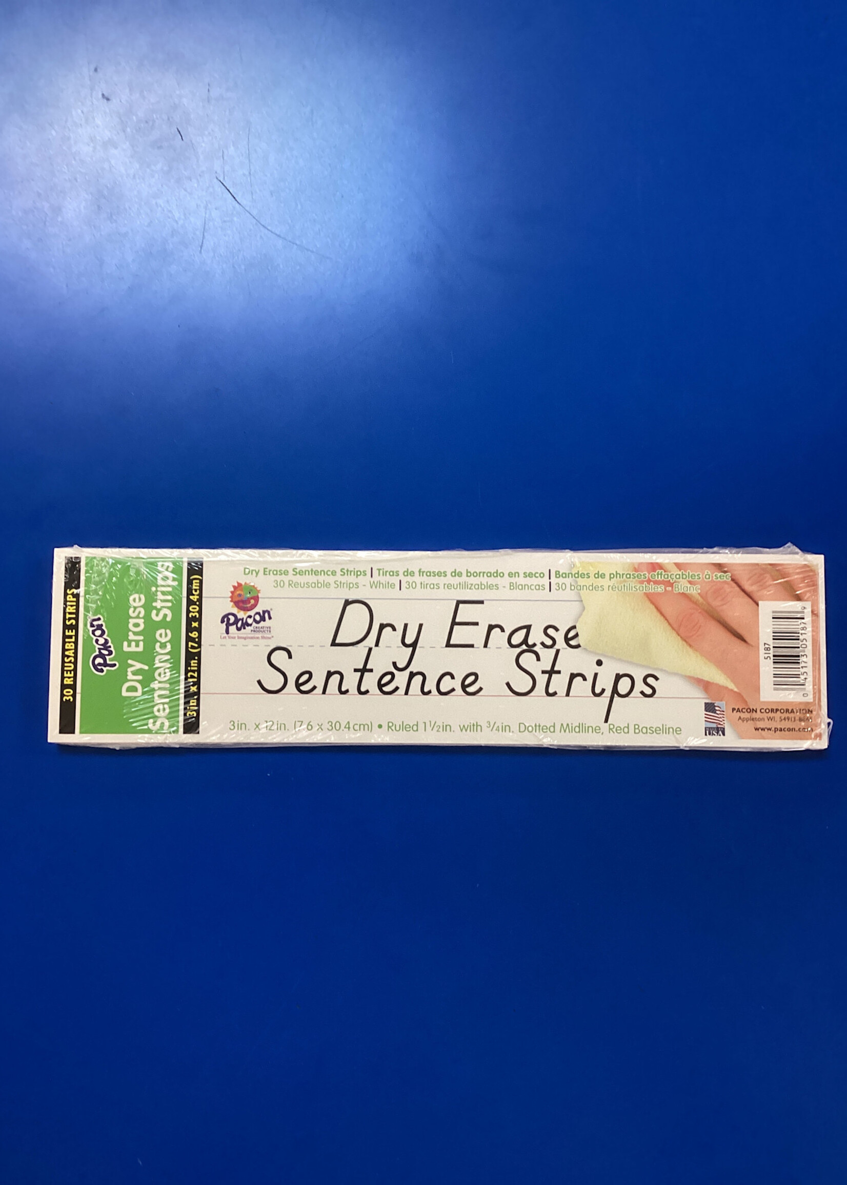 White Dry Erase Word Strips 30pk