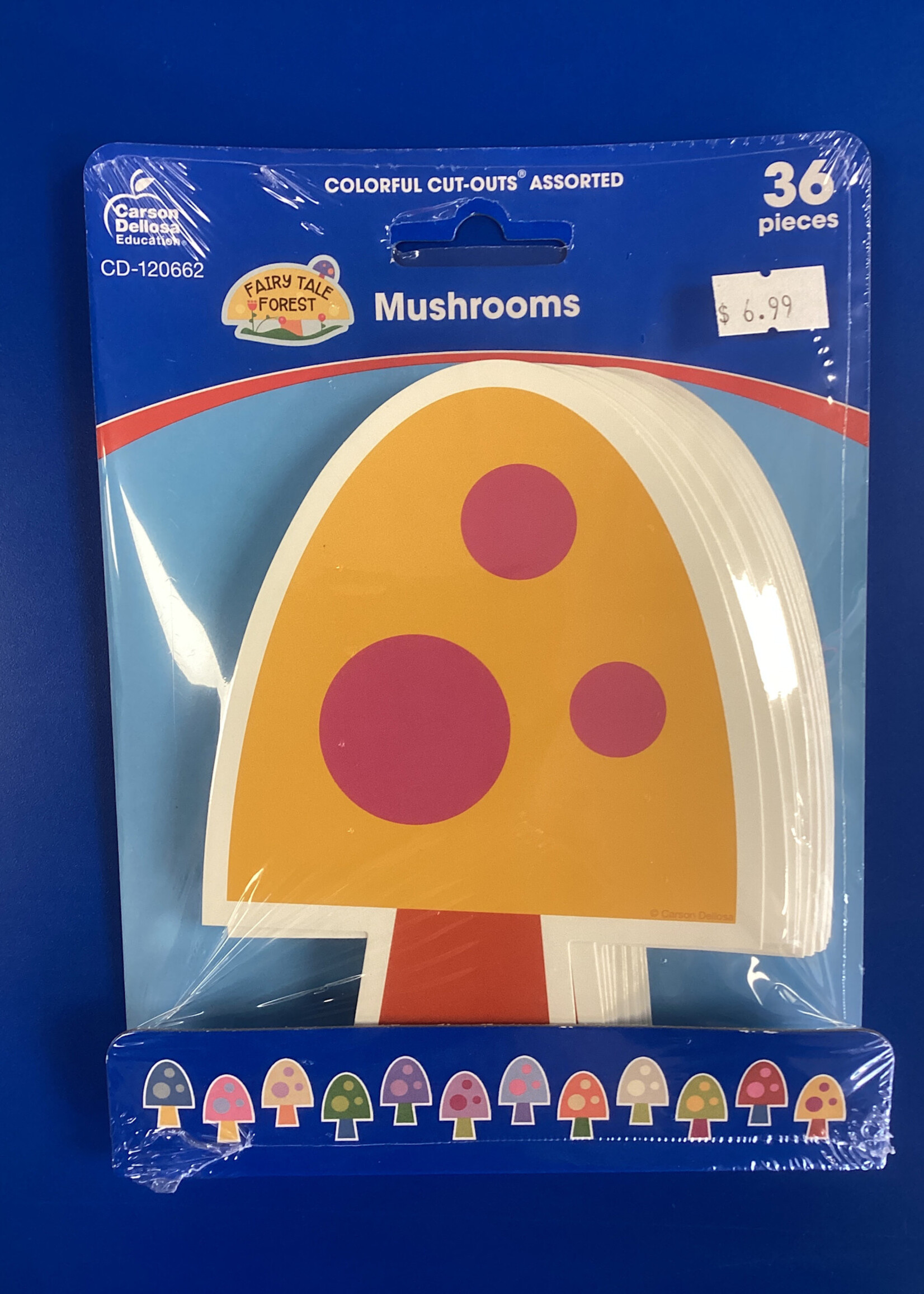 Mushrooms Cutouts 36pc