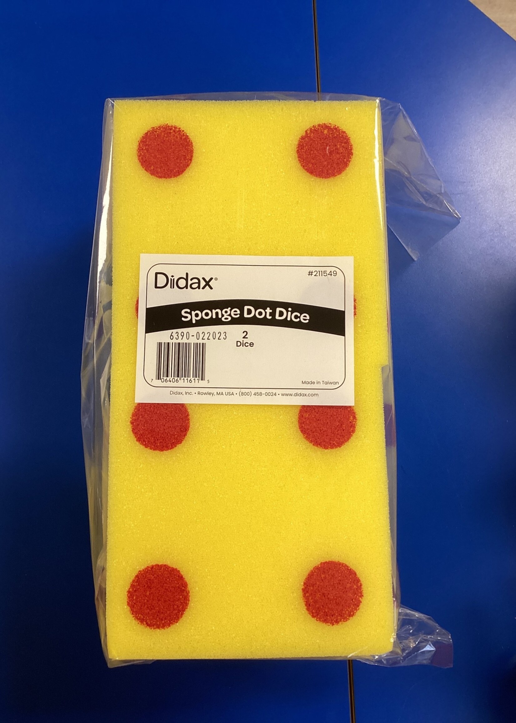 5" Sponge Dot Dice Set of 2