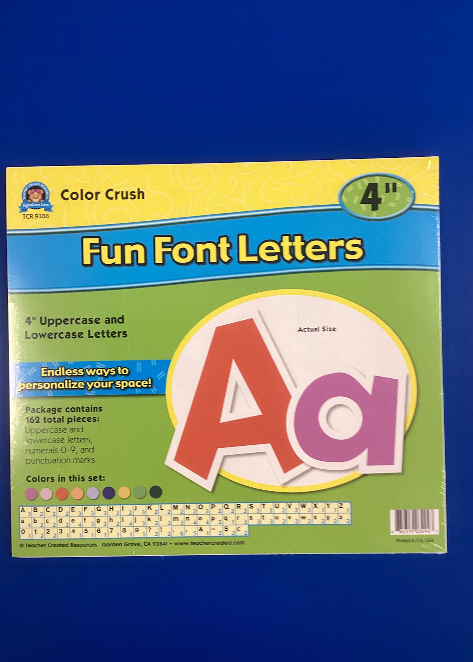Color Crush 4" Fun Font Letters Combo Pack 162pc