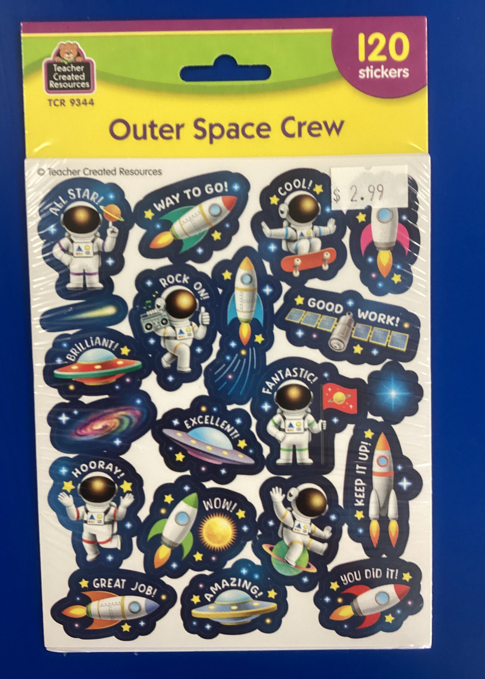 Outer Space Crew Stickers 120pc
