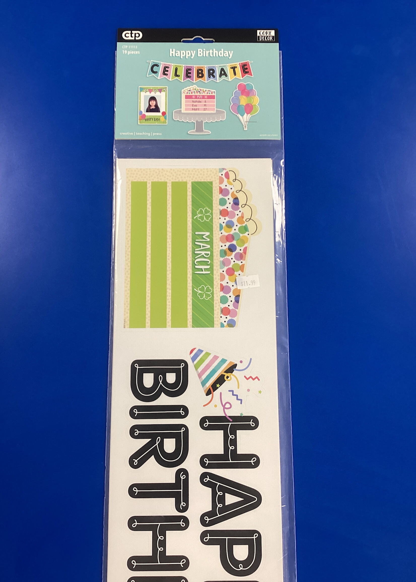 Core Decor Happy Birthday Mini Bulletin Board