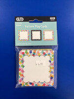 Core Decor Pattern Play Cards 3 Inch Designer Cut-Outs 36pc