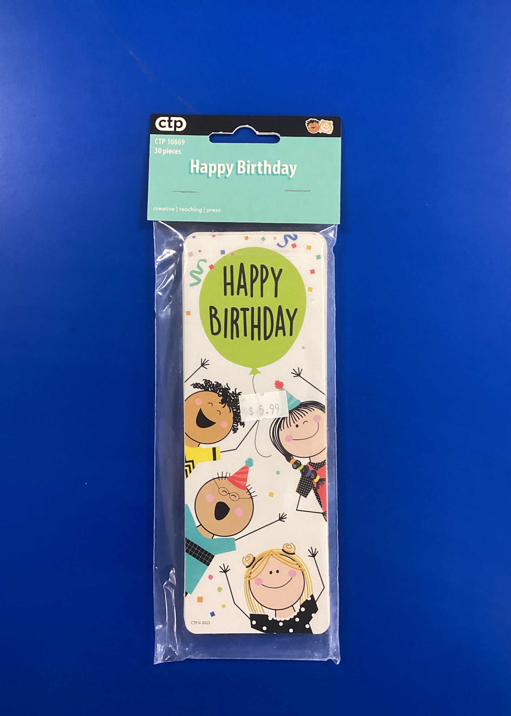 Stick Kids Happy Birthday Bookmarks 30pk
