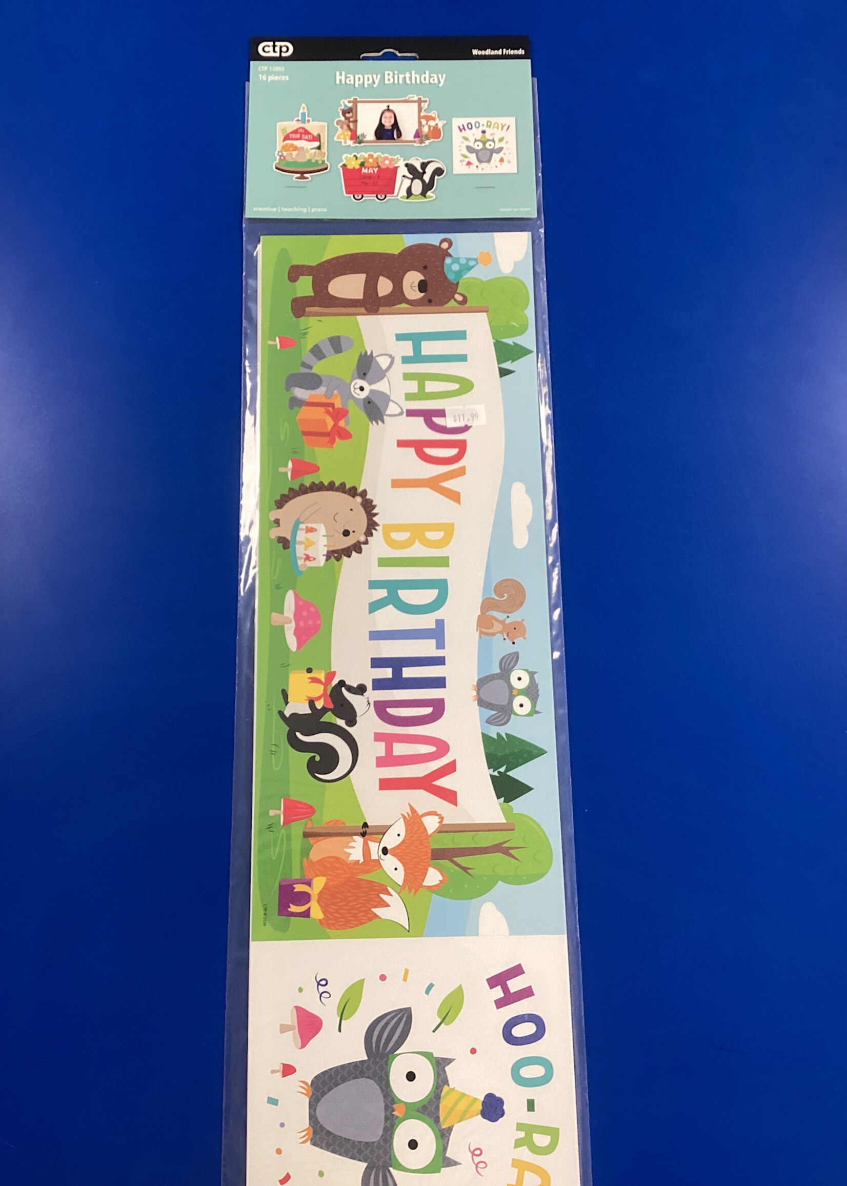 New Woodland Friends Happy Birthday Mini Bulletin Board