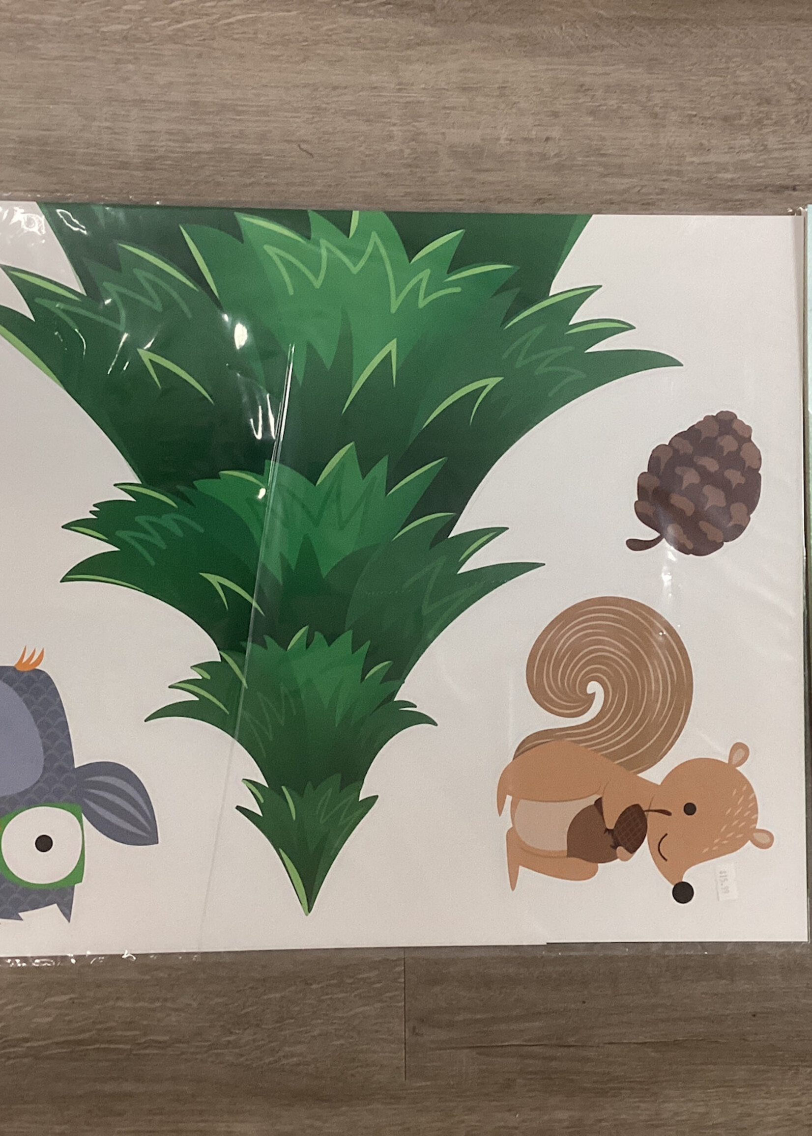 Woodland Friends Jumbo Pine Tree Bulletin Board