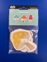 Woodland Friends Mushrooms 3 Inch Designer Cut-Outs 36pc