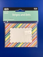 Core Decor Stripes and Dots Labels 36pc