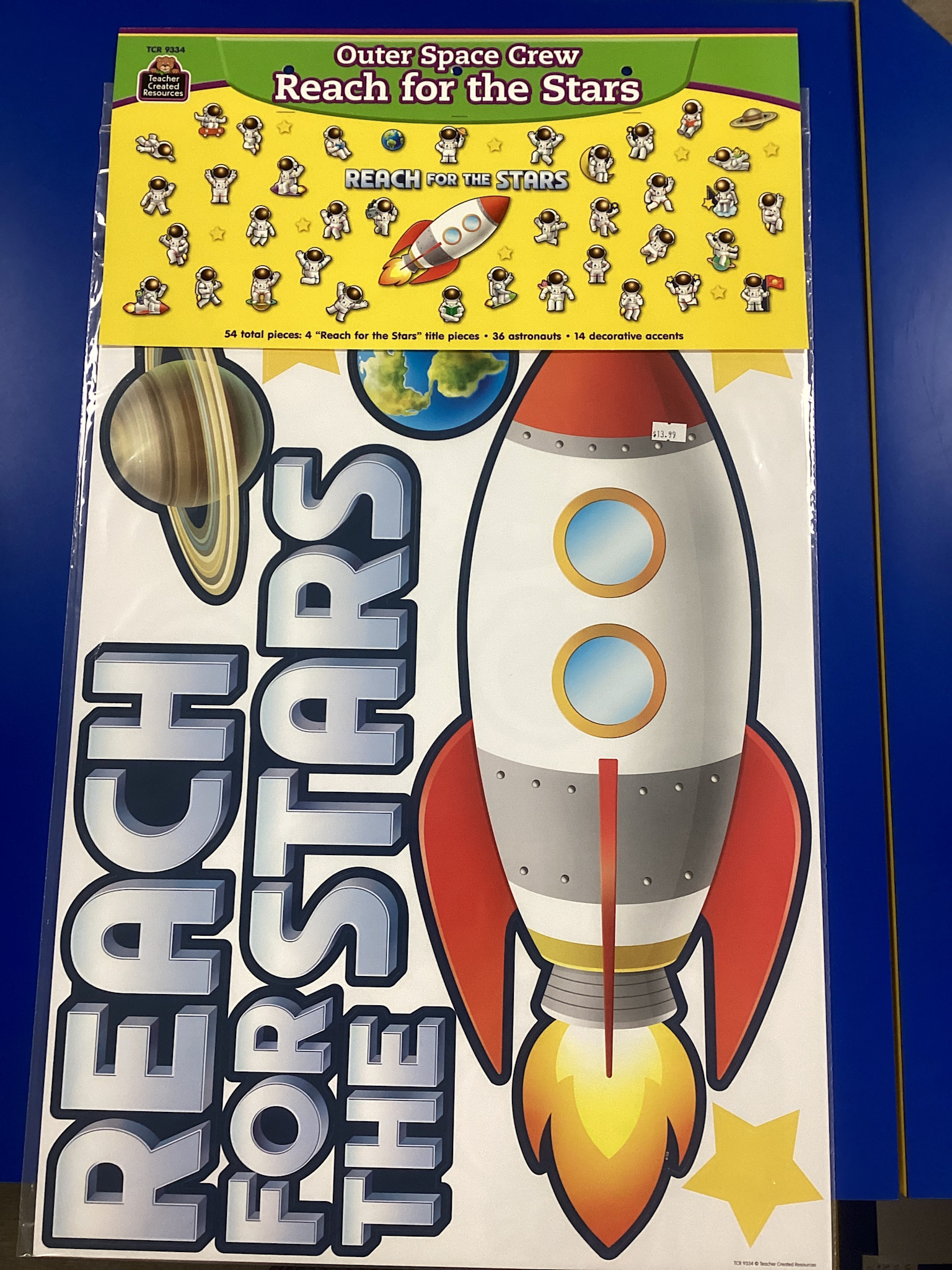 Outer Space Crew Reach for the Stars Bulletin Board - School Spot