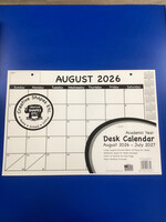 Academic Year Desk Calendar Black & White