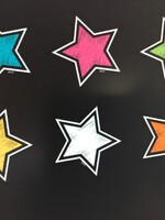 Chalkboard Brights Stars Mini Cutouts 36pc