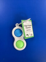 Fidget Popper Keychain - Blue/Green